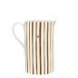 náhled Bastion Collections Džbán JUG White with Brown Stripes, 20cm