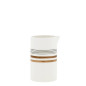 náhled Bastion Collections Konvička JUG White/Brown and Black Stripes 6x10cm