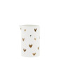 náhled Bastion Collections Konvička JUG White/Brown Hearts 6x10cm