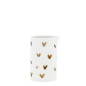náhled Bastion Collections Konvička JUG White/Brown Hearts 6x10cm