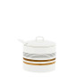 náhled Bastion Collections Cukřenka Sugar Bowl White/Brown and Black Stripes