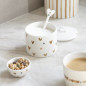 náhled Bastion Collections Cukřenka Sugar Bowl White/Brown Hearts