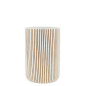 náhled Bastion Collections Untensil Jar White/Brown Stripes, 11x16,5cm