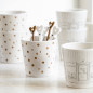 náhled Bastion Collections Kelímek White/Window Shopping in black, 240ml