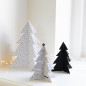 náhled Bastion Collections Xmas TREE - ČÁRKY, set 3 stromků, (25,20a15cm)