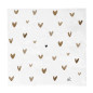náhled Bastion Collections Papírové ubrousky L - Hearts Brown, 20ks