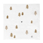 náhled Bastion Collections Papírové ubrousky L - Xmas Trees Brown, 20ks
