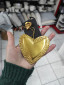 náhled Bastion Collections Přívěšek HANGER HEART BRASS (mosaz), 8x6cm