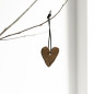 náhled Bastion Collections Dekorace SRDCE white/brown - MIX motivů / cena 1 ks