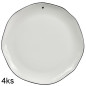 náhled Bastion Collections 4x Talíř velký DINNER heart in black, 27 cm