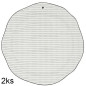 náhled Bastion Collections 2x Talíř velký DINNER stripes in black, 27 cm