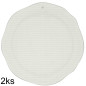 náhled Bastion Collections 2x Talíř velký DINNER stripes in grey, 27 cm