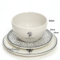 náhled Bastion Collections Snidaňový set 3ks WITH LOVE in black