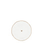 náhled Bastion Collections Talířek Sidepl 008 White Brown little heart, 13cm