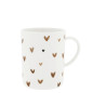 náhled Bastion Collections Hrnek vysoký White with Brown Hearts, 440ml