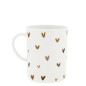 náhled Bastion Collections Hrnek vysoký White with Brown Hearts, 440ml
