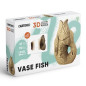 náhled Cartonic 3D PUZZLE - VASE FISH, 57 dílků, LEVEL 3