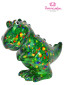 náhled Pomme pidou Pokladnička M - T-Rex, tmavě zelená s ptáčky