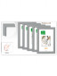 náhled Rámeček dřevěný Icar PINIA 05 21x30 (A4) světle šedý