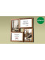 náhled Dřevěný Rám Galerie 4x 10x15 MULTI BROWN 41 tmavě hnědá