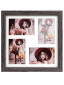 náhled Fotogalerie NARVIK 4x 10x15 GALLERY 03, tmavě hnědý 35x35cm, dřevo MDF