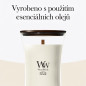 náhled Vonná svíčka WoodWick White Teak, velká 609g