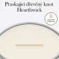 náhled Vonná svíčka WoodWick White Teak, široký knot 453g