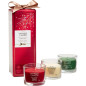 náhled Yankee Candle Xmas 2026 Dárková sada, 3x votivní svíčka ve skle
