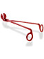 náhled Yankee Candle RED NORDIC FROSTED GLASS červené nůžky na knot 1 ks