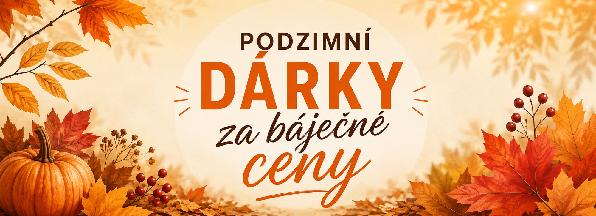Podzimní dárky za báječné ceny