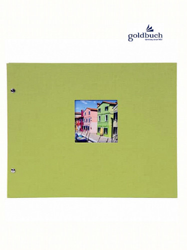 Šroubkové album klasik 39x31cm Goldbuch 28976 BELLA VISTA zelenkavé