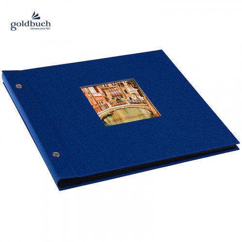 Šroubkové album klasik 30x25cm Goldbuch 26889 BELLA VISTA tm.modré