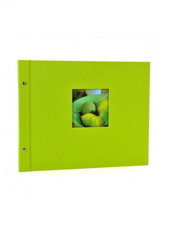 detail Šroubkové album klasik 30x25cm Goldbuch 26889 BELLA VISTA sv.zelené