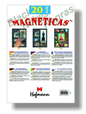 Hofmann 9825 magnetické listy černé 20ks