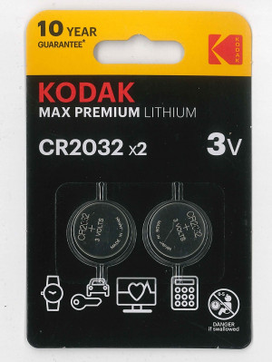 Kodak MAX PREMIUM Lithium CR2032 - 3V, 2ks
