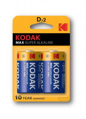 Kodak MAX Super alkaline KD-2 LR20 1,5V 2ks/blistr