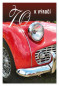 náhled Ditipo Blahopřání - K VÝROČÍ 70.tiny (červené auto)