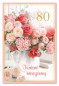 náhled Ditipo Blahopřání - K VÝROČÍ 80.tiny (květiny)