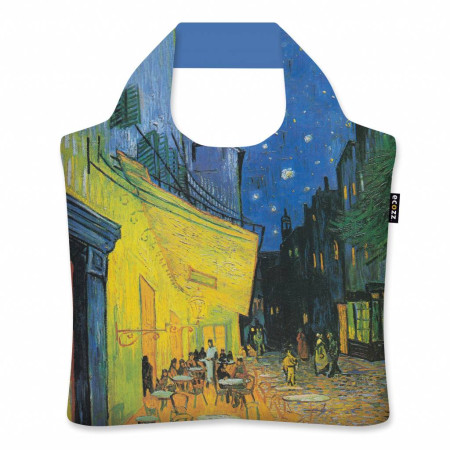 detail Nákupní taška ECOZZ - Café Terrace at Night / Vincent van Gogh