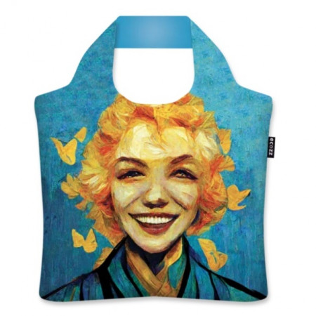 detail Nákupní taška ECOZZ - Marilyn Monroe / Vincent van Gogh