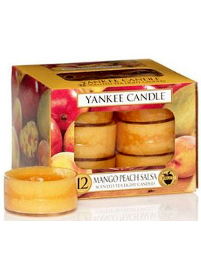 Yankee Candle MANGO PEACH SALSA čajové svíčky 12ks