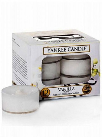 detail Yankee Candle VANILLA čajové svíčky 12ks