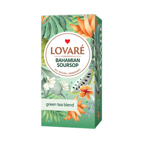 LOVARÉ - 24 sáčků BAHAMA SOURSOP, green tea blend
