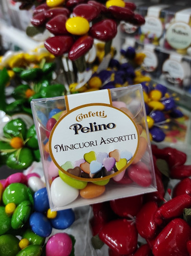 Confetti Pelino - MINICUORI ASORTITI, mix srdíček 150 g
