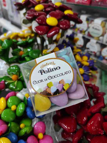 Confetti Pelino - CUOR DI CIOCCOLATO, srdíčka barevná 150 g