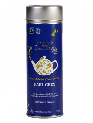 English Tea Shop 15 pyramidek EARL GREY 37,5 g, plechová dóza