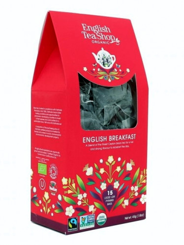 English Tea Shop BIO čaj 15 pyramidek ENGLISH BREAKFEAST 45 g