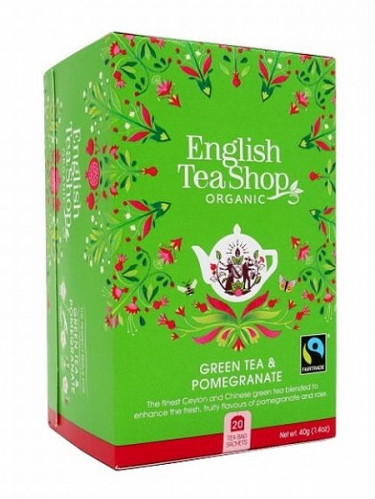 English Tea Shop Mandala - GREEN TEA & POMEGRANATE, 20 sáčků, 40 g