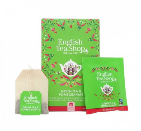 detail English Tea Shop Mandala - GREEN TEA & POMEGRANATE, 20 sáčků, 40 g
