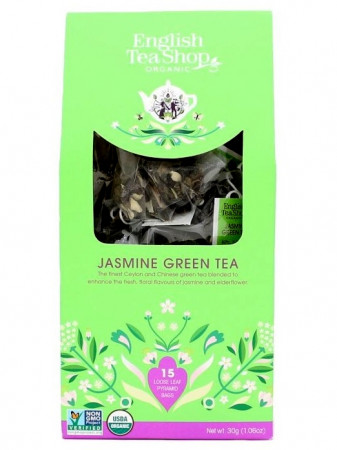 detail English Tea Shop BIO čaj 15 pyramidek JASMINE GREEN TEA